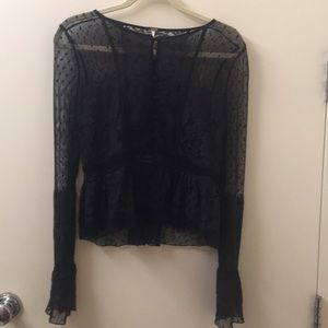 Black Lace Blouse